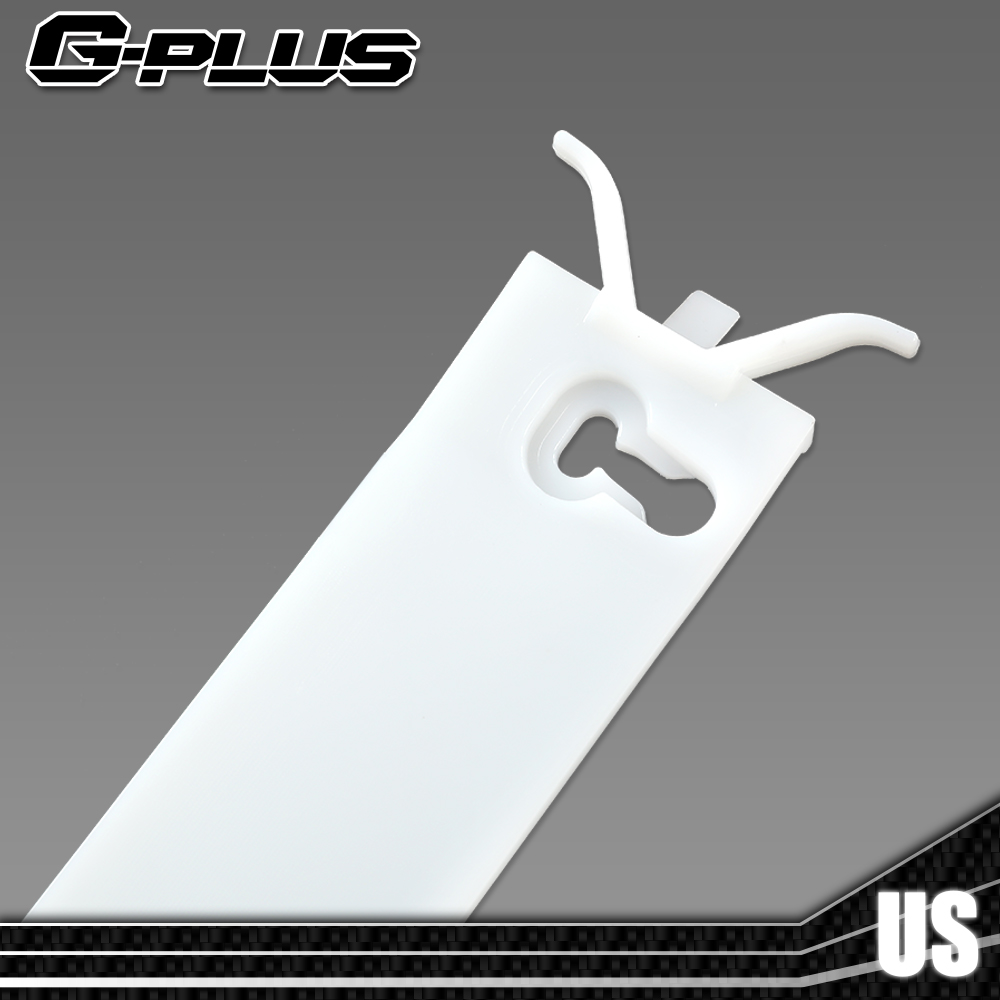 thumbnail image 2 of 4-Pack Body Side Molding Clips For 1978-1987 Chevy Trucks – CHEDA White POM Plastic 2 of 5