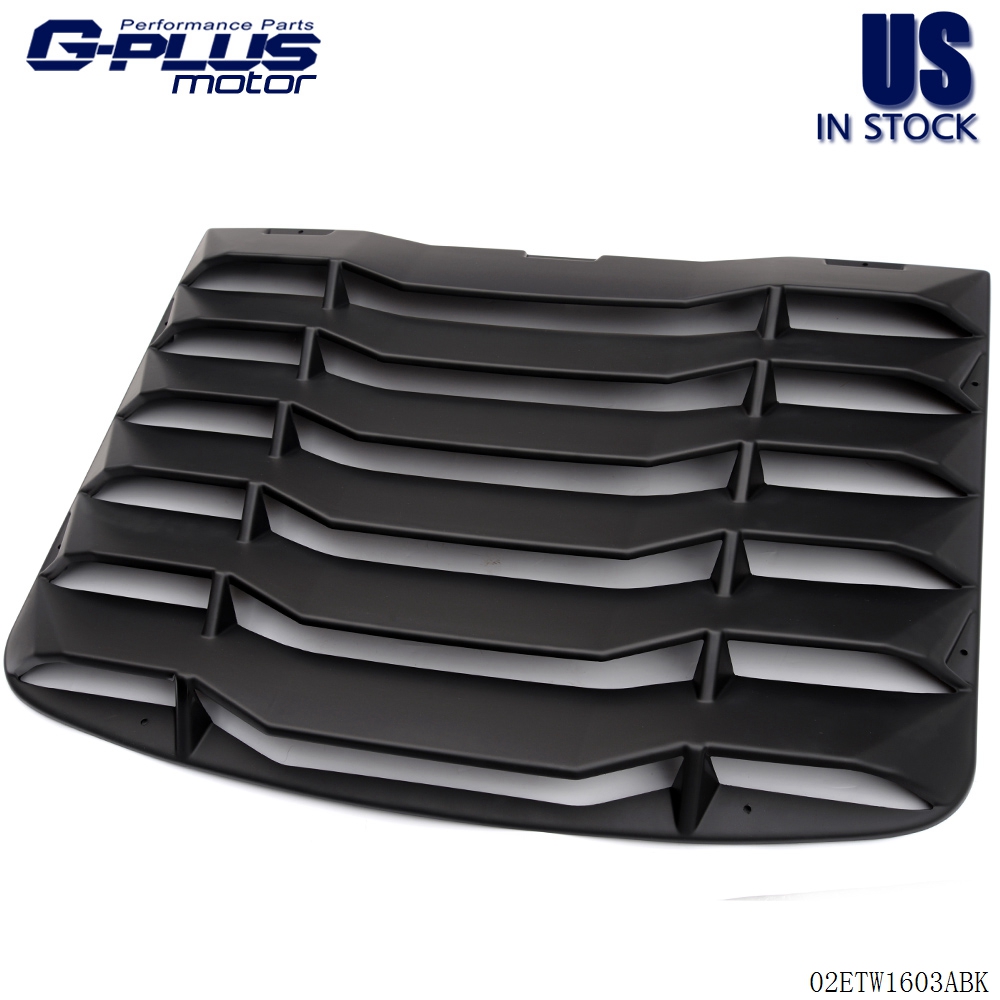 Matte Black Rear Window Vent Louver Scoop Cover For 03-08 Nissan 350Z 3.5L DOHC