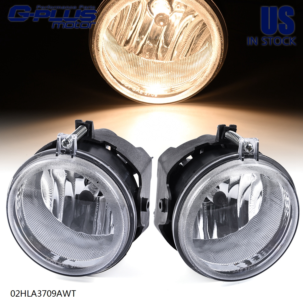 Clear Fog Lights Bumper Lamps For Dodge Challenger Charger Nitro Avenger Caliber