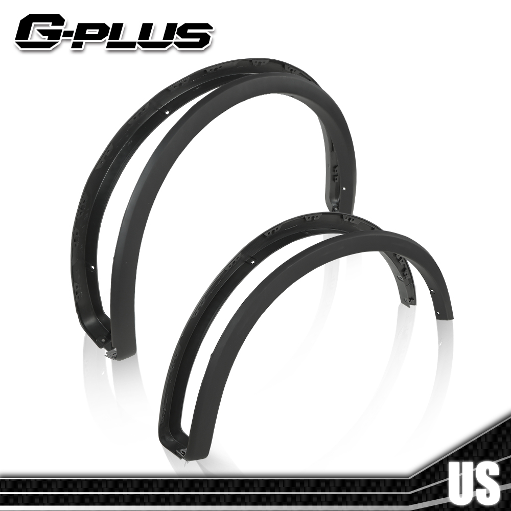 Gplusmotor Black Textured Fender Flares For 2015-2017 Ford F-150 - OE Factory Style (4pcs)